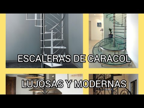 Escalera de caracol moderna: Diseño y funcionalidad en un solo espacio