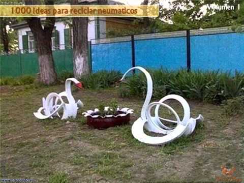 Neumáticos reciclados: ideas de decoración creativas