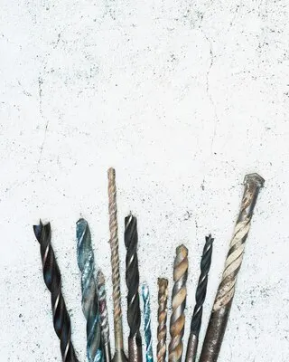 Top view drilling bits