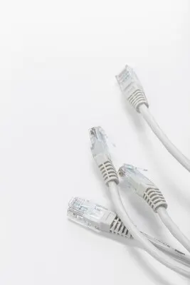 Close up of network cable