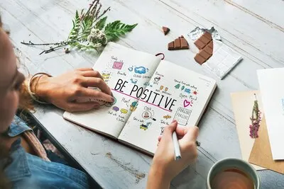 Positivity Message Cartoon Illustrations Concept