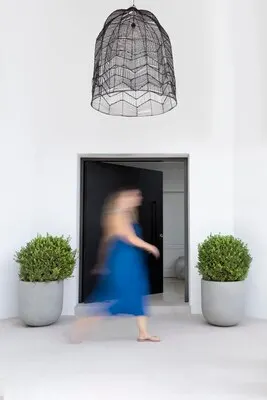 Creative fengshui practice outdoors arrangement