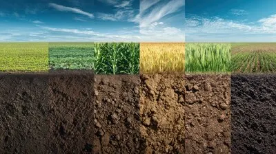 Agricultural Diversity Fields and Earth Layers