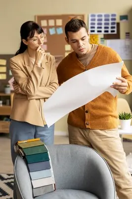 Scenery designers at work