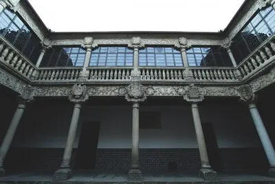 An old architecture with renewed windows