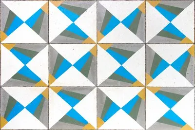 Colorful tiled mosaic