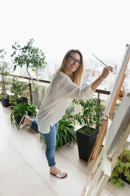 Lovely art studio compositio