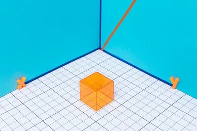 Geometrics arrangement with 3d shapes
