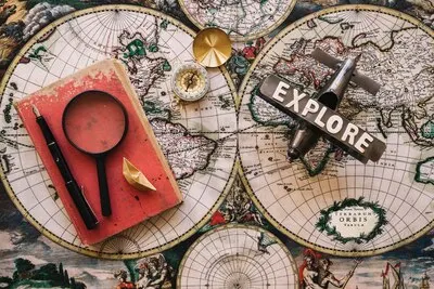 Old book and tourist stuff