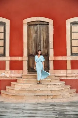 Woman near entrance of beacon