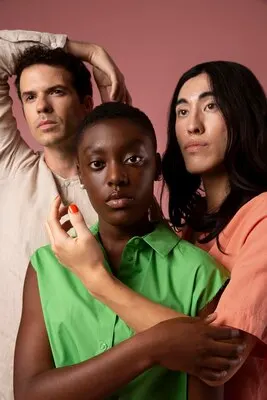Gender fluid people posing