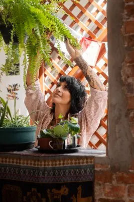 Woman enjoying her relaxation ritual
