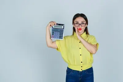Expressive young lady posing in the studio