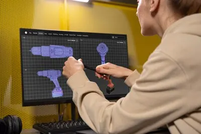 Person working on animation porject
