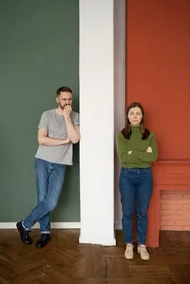Couple having communication problems