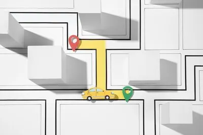 Flat lay public transport arrangement