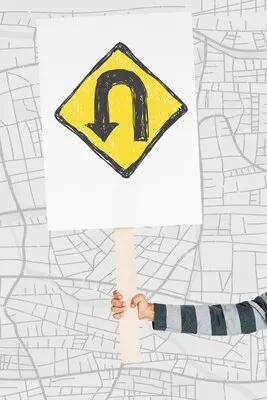 Hand holding network graphic overlay banner
