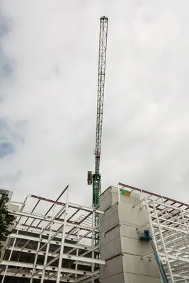 Crane at construction site