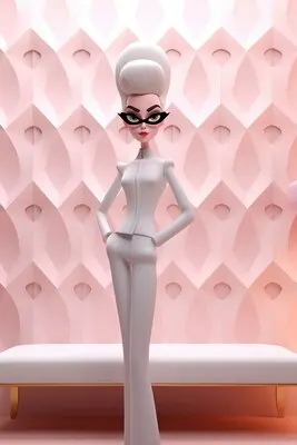 3d cartoon style character