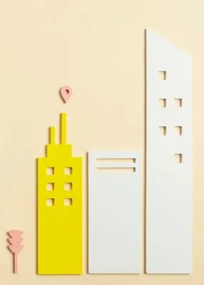 Urban concept with buildings