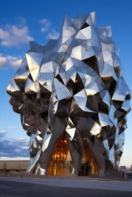 3d rendering of abstract building