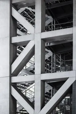 Brutalist inspiration architecture background