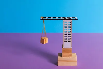 Still life of supply chain representation