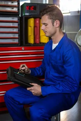 Mechanic using touchscreen device