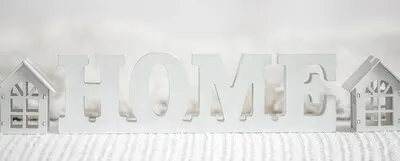 Decorative letters forming word HOME