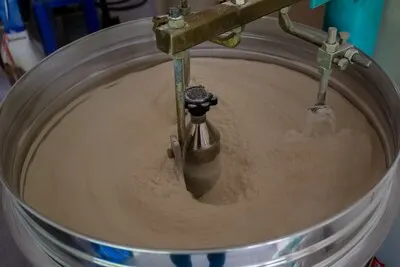 Flour being made