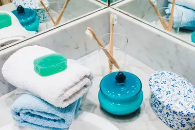 Beautiful composition for spa or bath concept