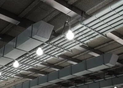 3d rendering of ventilation system