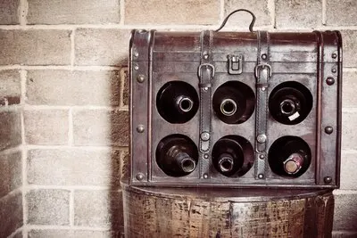 Vintage wine bottle