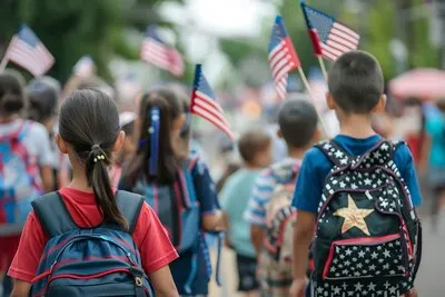 Usa national flag independence day celebration