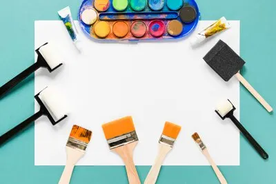 Frame paper sheet and painting color palette