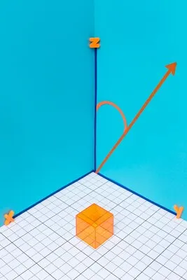 Geometrics arrangement with 3d shapes