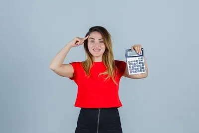 Expressive young lady posing in the studio