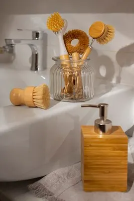Still life of cleaning tools