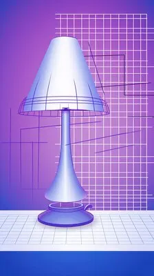 Digital art light lamp design