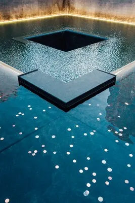 Part of memorial complex fountain