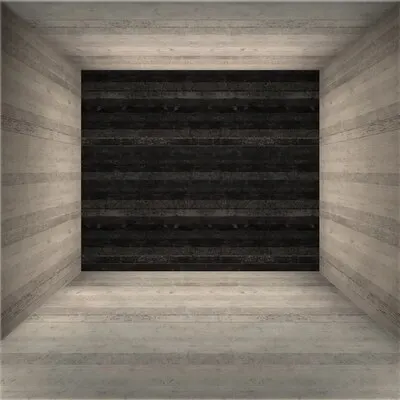 Empty chamber with textured walls