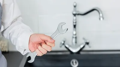 Close-up mechanic at work