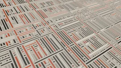 3D Geometric Abstract Twist Background
