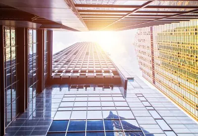 Modern skyscraper view