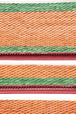 Vintage temple roof, Thai temple