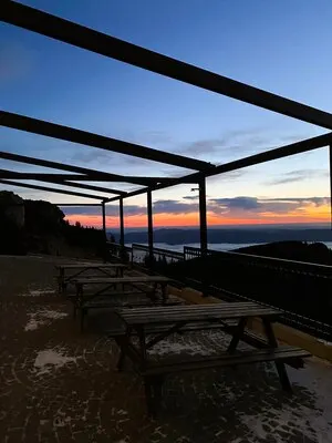 Viewpoint on the Toaca peak in the Carpathians Romania Nature sunset