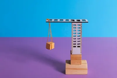 Still life of supply chain representation