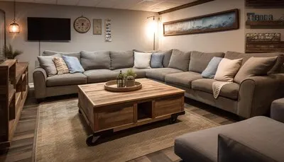 A comfortable modern living room of luxury design generated by AI
