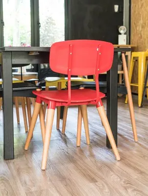 modern red chair interior decoration