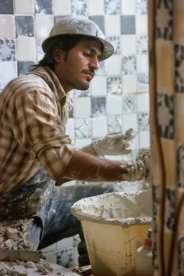 Portrait of person working in the construction industry